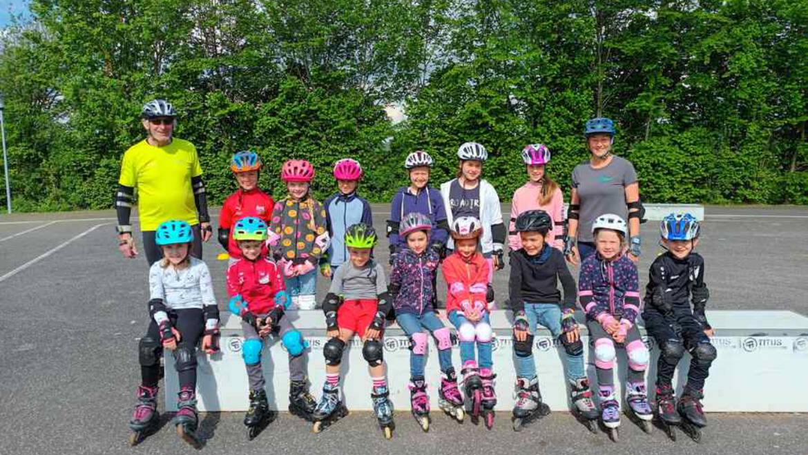 14 Kinder tauschten Skier gegen Inline-Skates